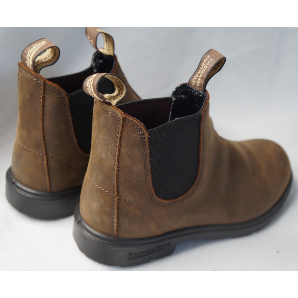 BLUNDSTONE Kids’ Series #565 Rustic Brown Leather Chelsea Boots AU 2 US -3.5 - Picture 3 of 11